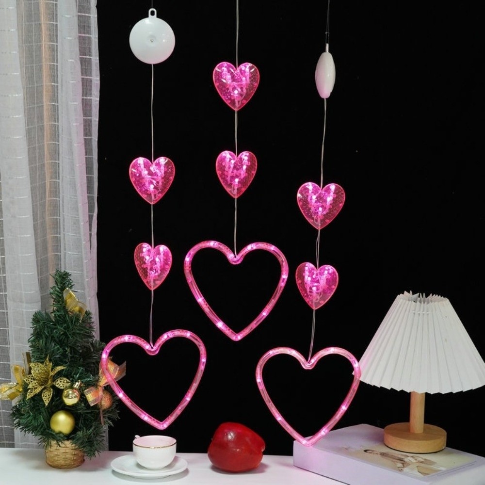 Creative Heart Curtain Fairy L - String Curtain Light ulasan dan harga