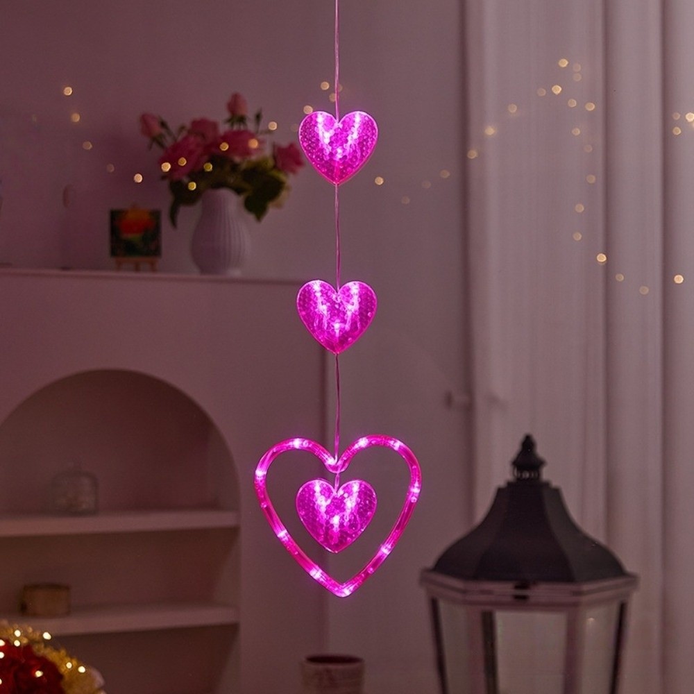 Creative Heart Curtain Fairy L - String Curtain Light ulasan dan harga