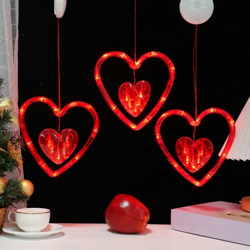 Creative Heart Curtain Fairy L - String Curtain Light ulasan dan harga