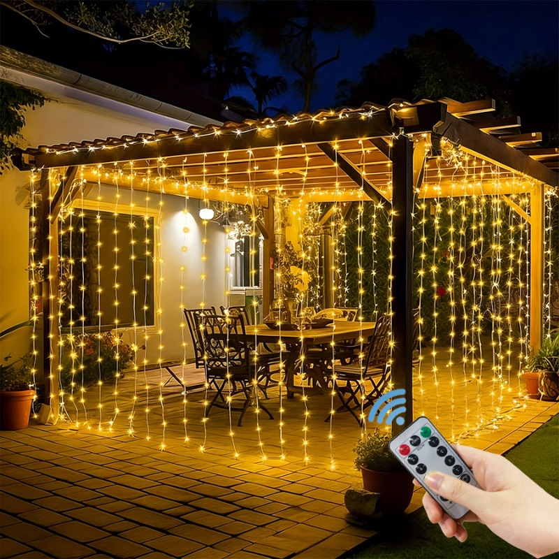 3/4/6m LED Curtain String Ligh - String Curtain Light ulasan dan harga