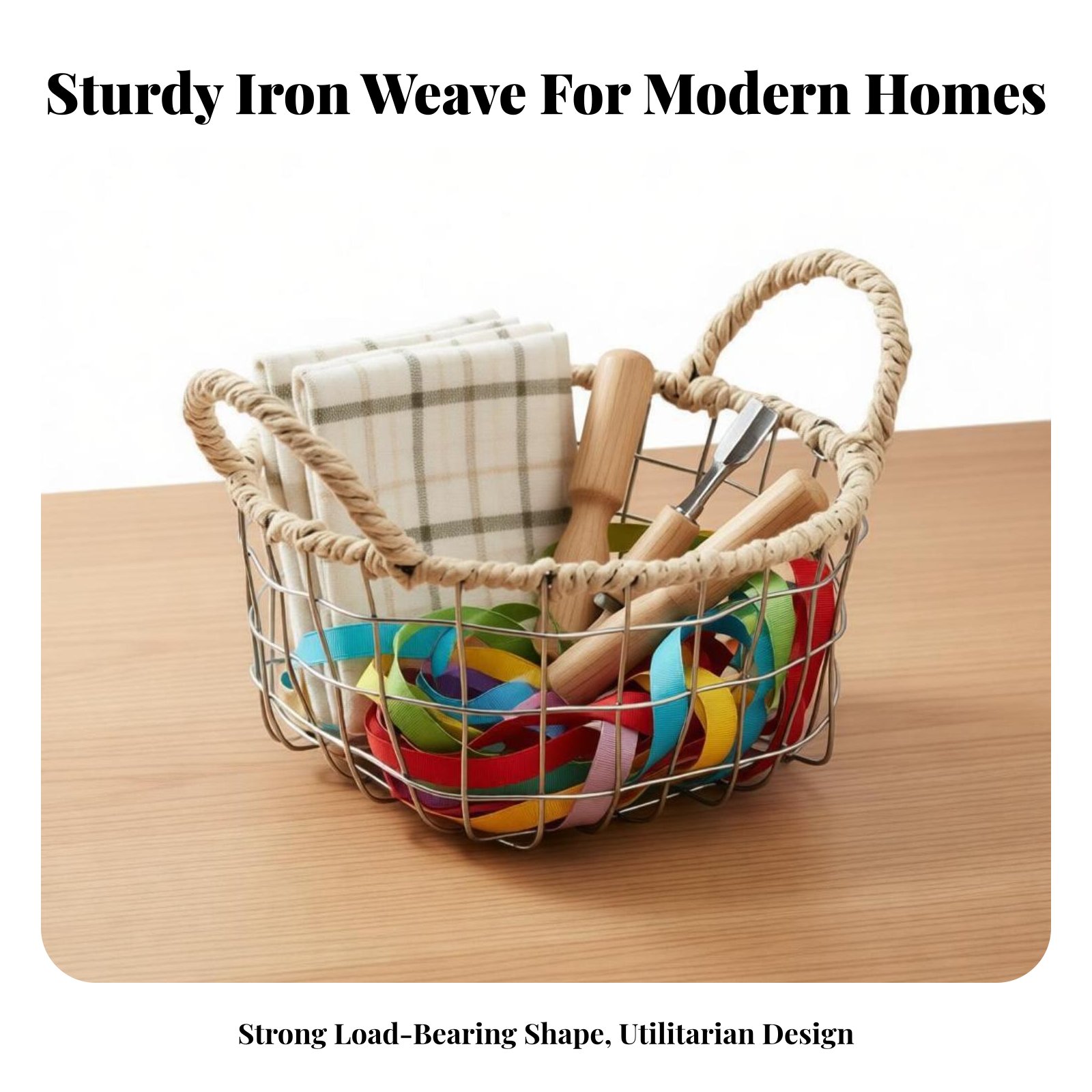 Countertop Utility Basket Wove - Woven Wall Basket ulasan dan harga