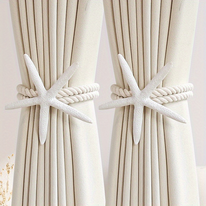 2PCS Natural Starfish Curtain  - Home Decor Curtain ulasan dan harga