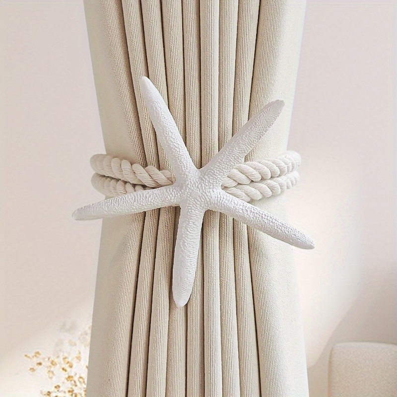 2PCS Natural Starfish Curtain  - Home Decor Curtain ulasan dan harga
