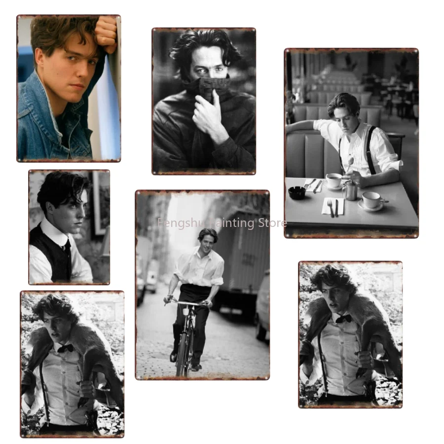 1980Hugh Grant Metal Tin Sign  - Home Decor Ai Free ulasan dan harga