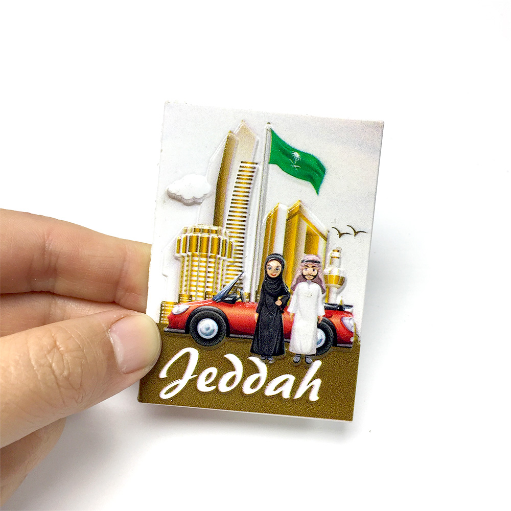Jeddah 3D resin fridge magnets - Home Decor Jeddah ulasan dan harga