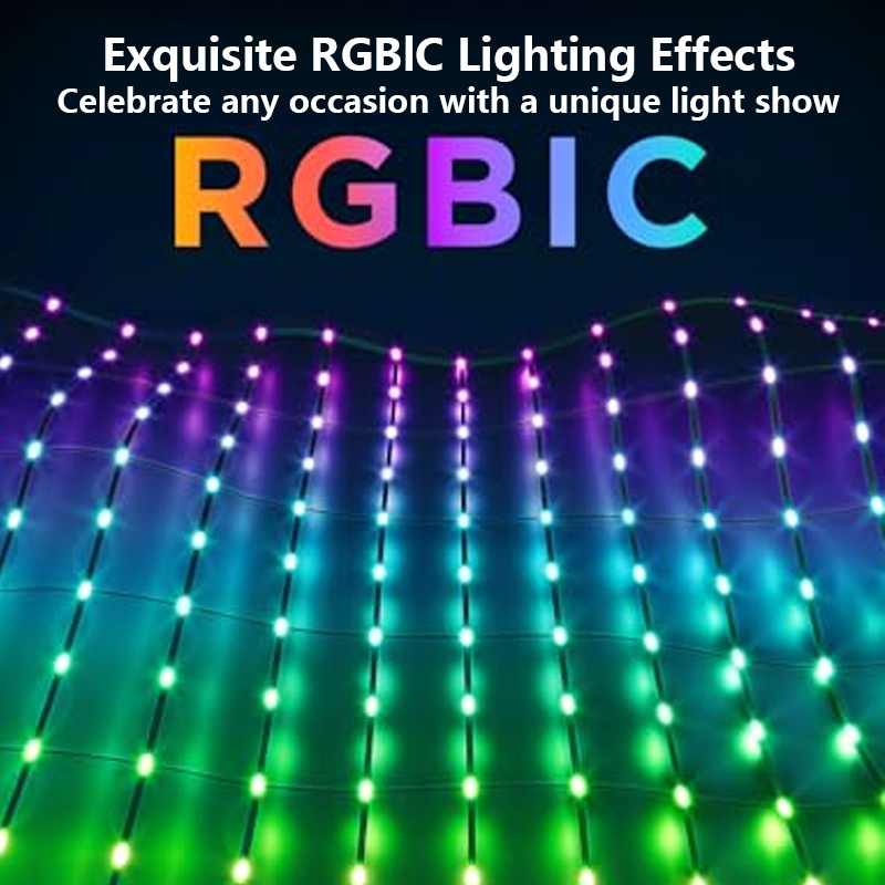 RGB Mesh Lights LED String Wat - String Curtain Light ulasan dan harga