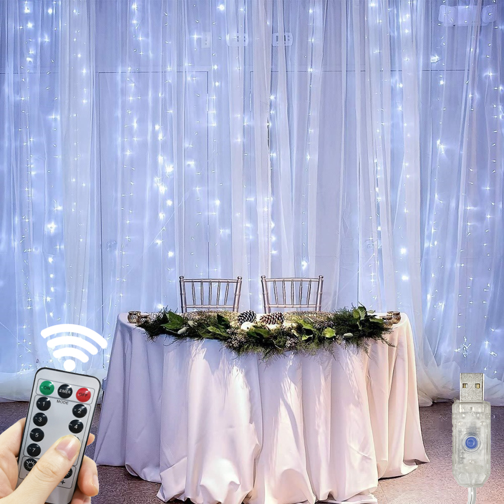 USB Curtain Lighting String Ho - String Curtain Light ulasan dan harga