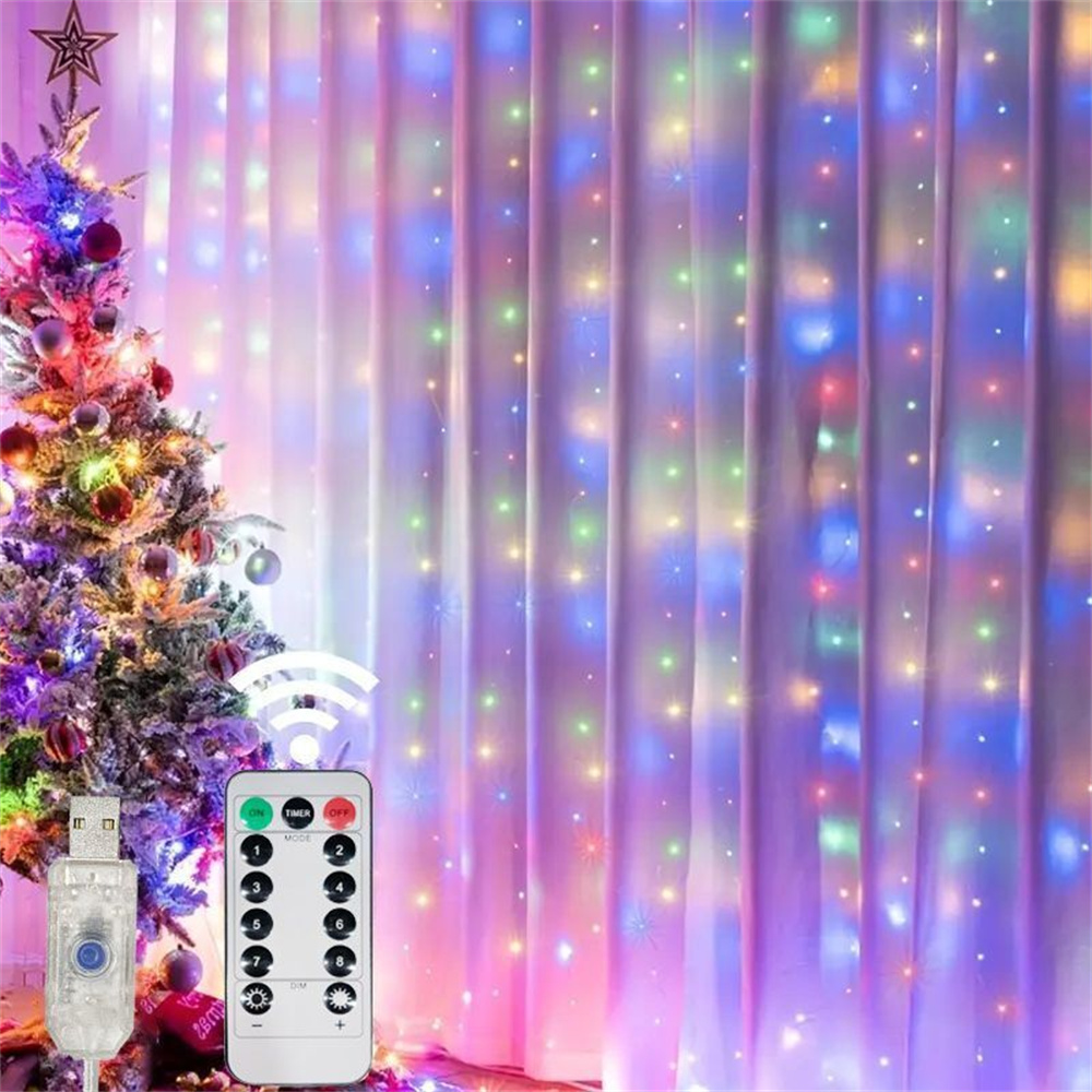 USB Curtain Lighting String Ho - String Curtain Light ulasan dan harga