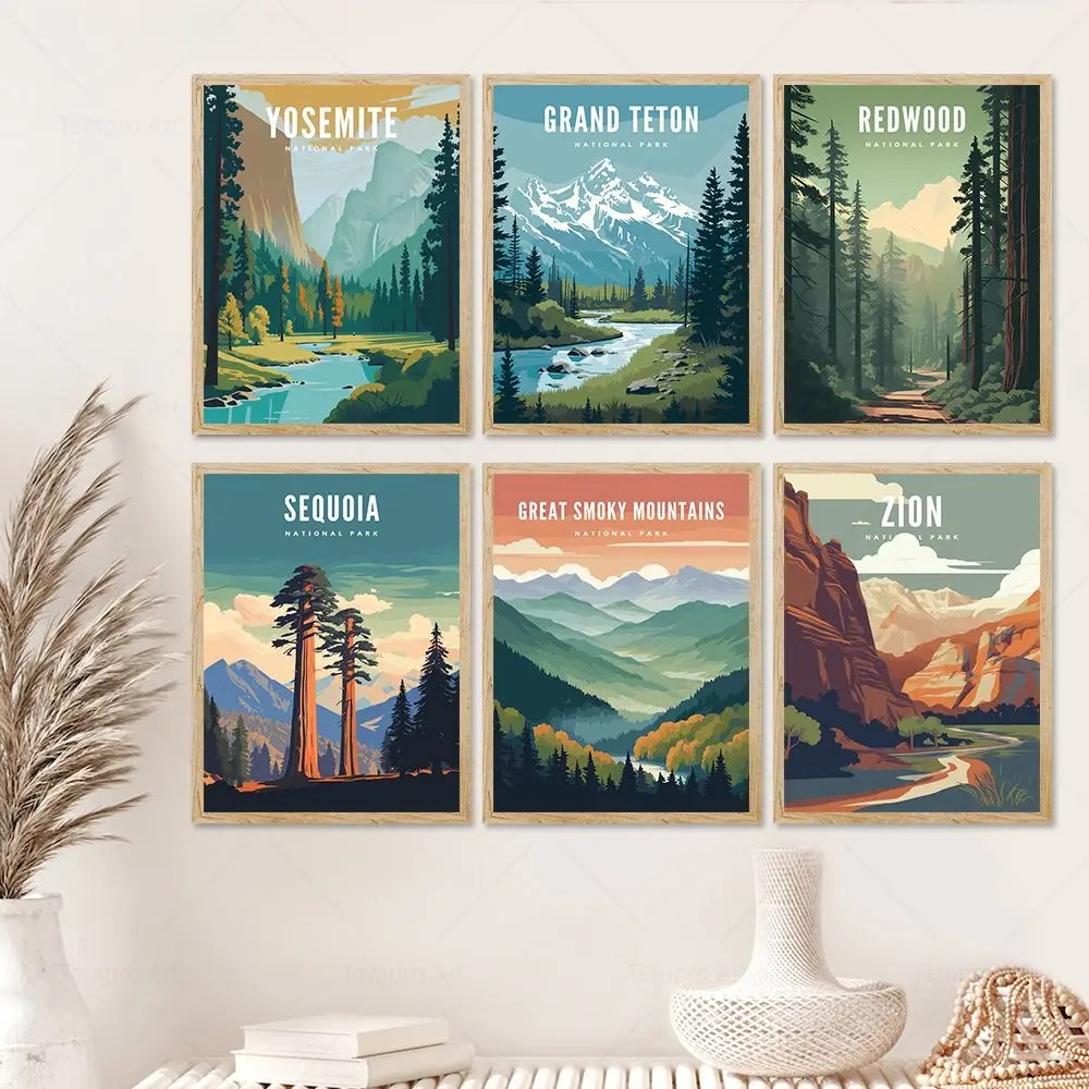 Vintage Travel City National P - Home Decor Vietnam ulasan dan harga