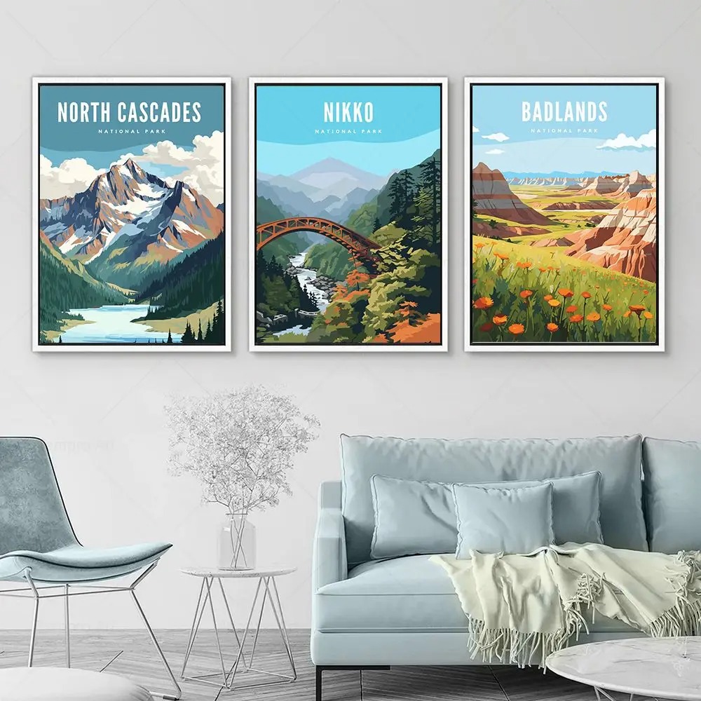 Vintage Travel City National P - Home Decor Vietnam ulasan dan harga