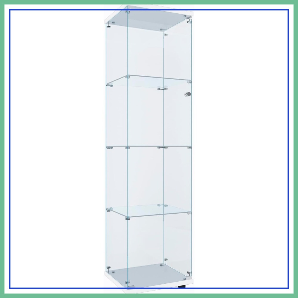 Glass Display Cabinet with 4 S - H&M Home Decor ulasan dan harga