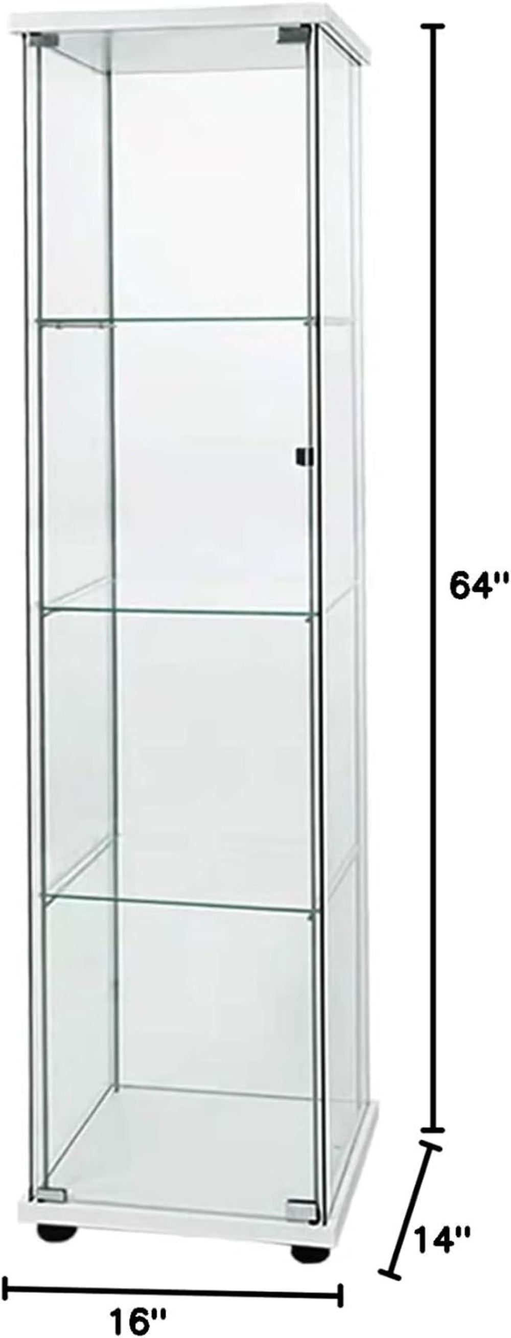 Glass Display Cabinet with 4 S - H&M Home Decor ulasan dan harga