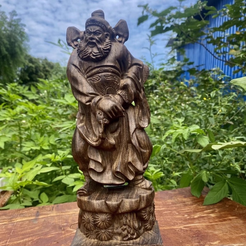 Hand Carved Vietnam Wood Zhong - Home Decor Vietnam ulasan dan harga