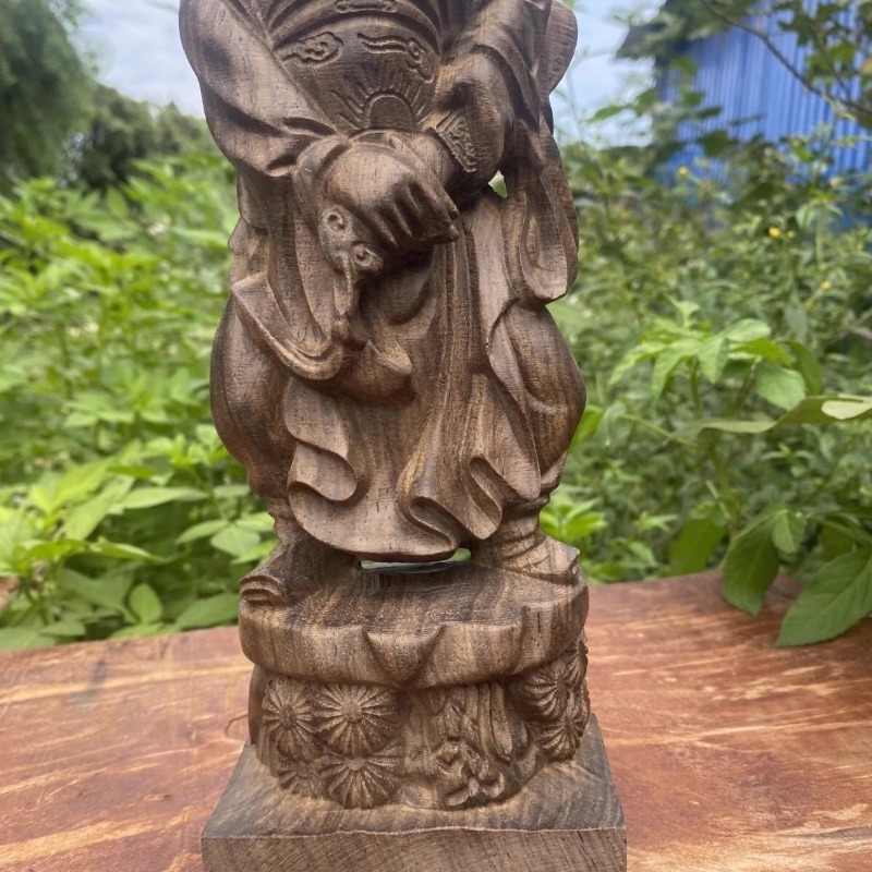Hand Carved Vietnam Wood Zhong - Home Decor Vietnam ulasan dan harga