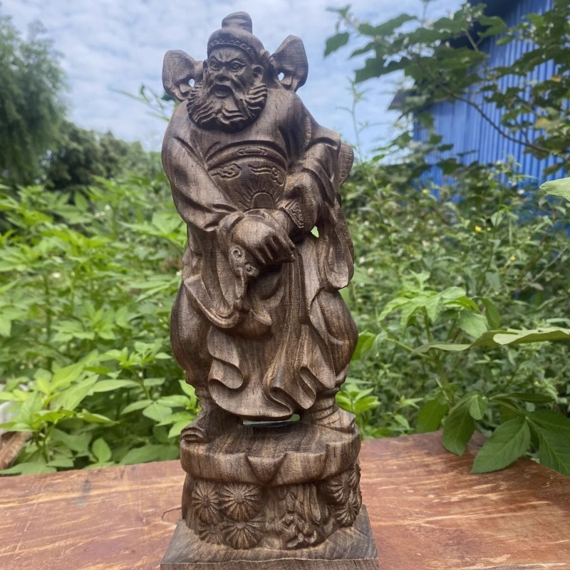 Hand Carved Vietnam Wood Zhong - Home Decor Vietnam ulasan dan harga