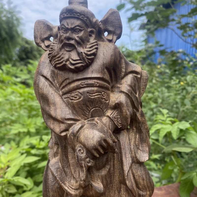Hand Carved Vietnam Wood Zhong - Home Decor Vietnam ulasan dan harga