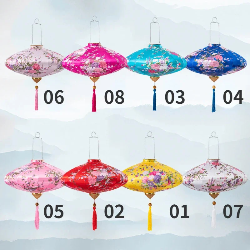 Vintage Silk Lanterns 12 inch  - Home Decor Vietnam ulasan dan harga
