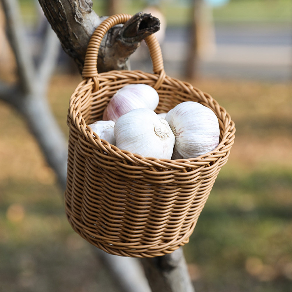 Imitation Woven Storage Basket - Woven Wall Basket ulasan dan harga