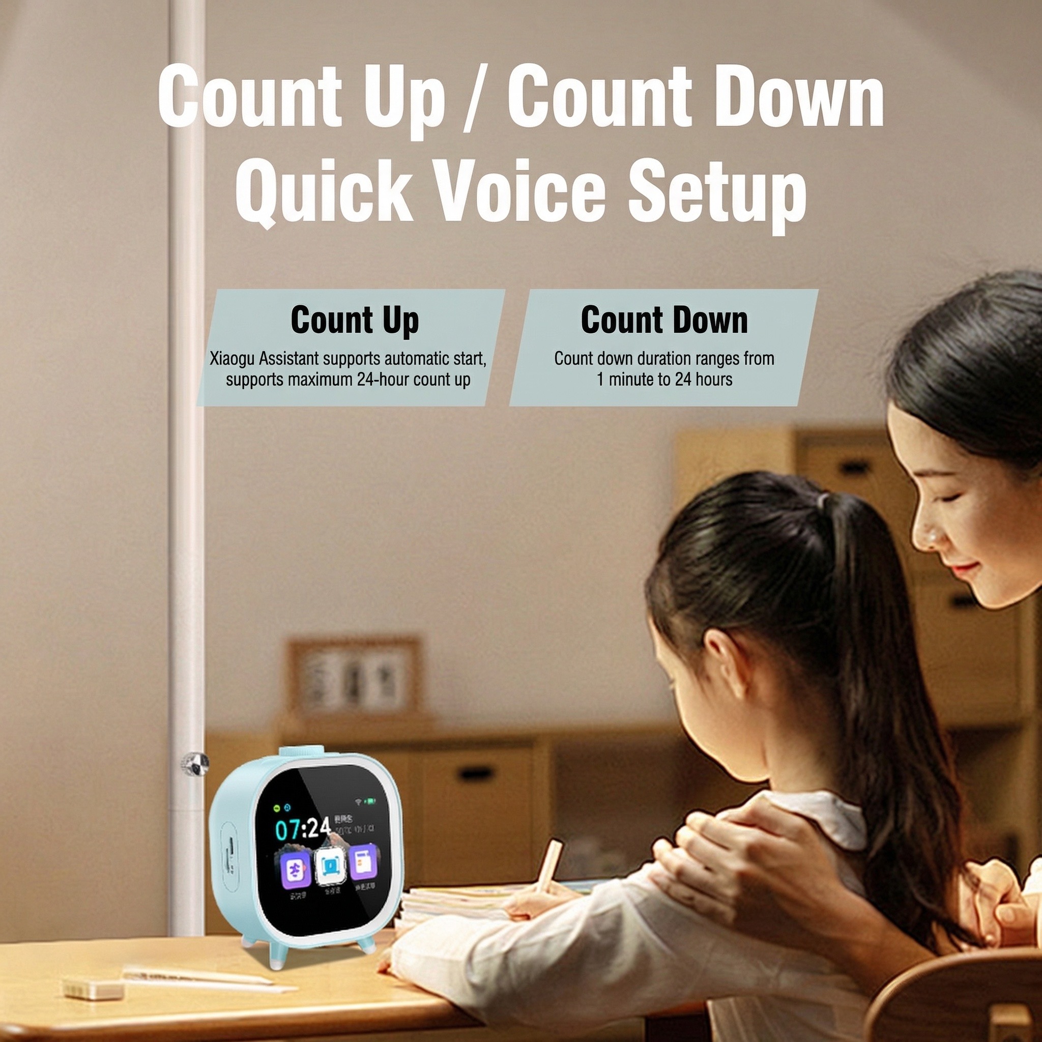 AI Voice Smart Alarm Clock WiF - Home Decor Ai Free ulasan dan harga