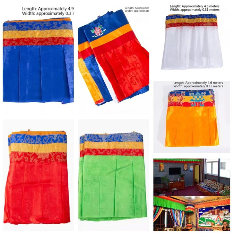 4.6m White/Yellow/Green/Five C - Home Decor Curtain ulasan dan harga