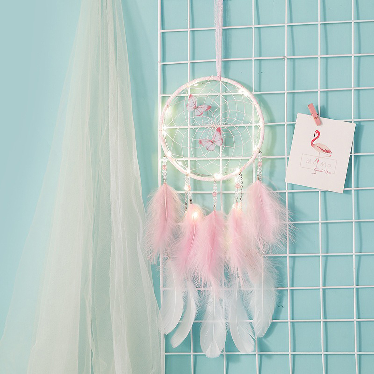 Colorful Boho Dreamcatcher - H - Boho Wind Chimes ulasan dan harga
