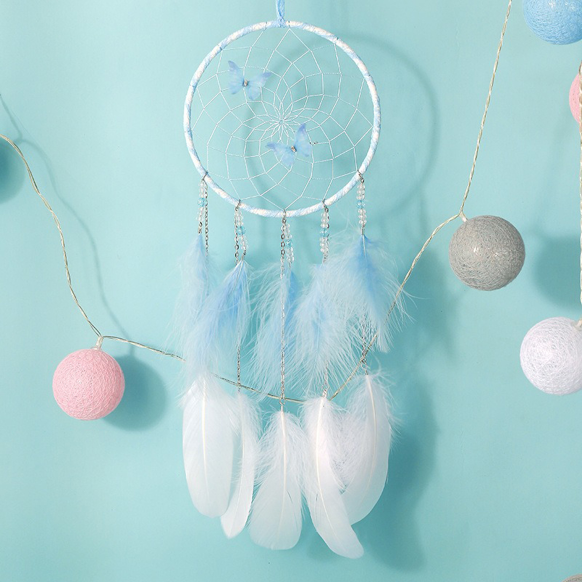 Colorful Boho Dreamcatcher - H - Boho Wind Chimes ulasan dan harga