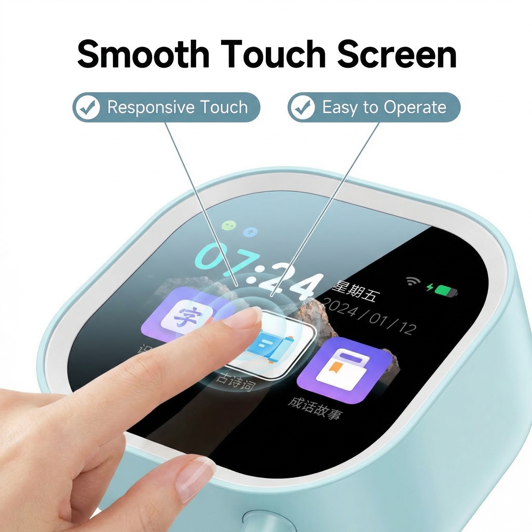 AI Voice Smart Alarm Clock WiF - Home Decor Ai Free ulasan dan harga