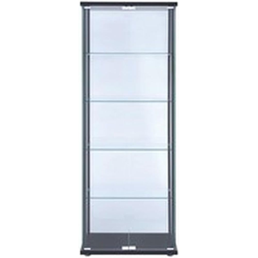 Modern Black Glass Curio Cabin - H&M Home Decor ulasan dan harga