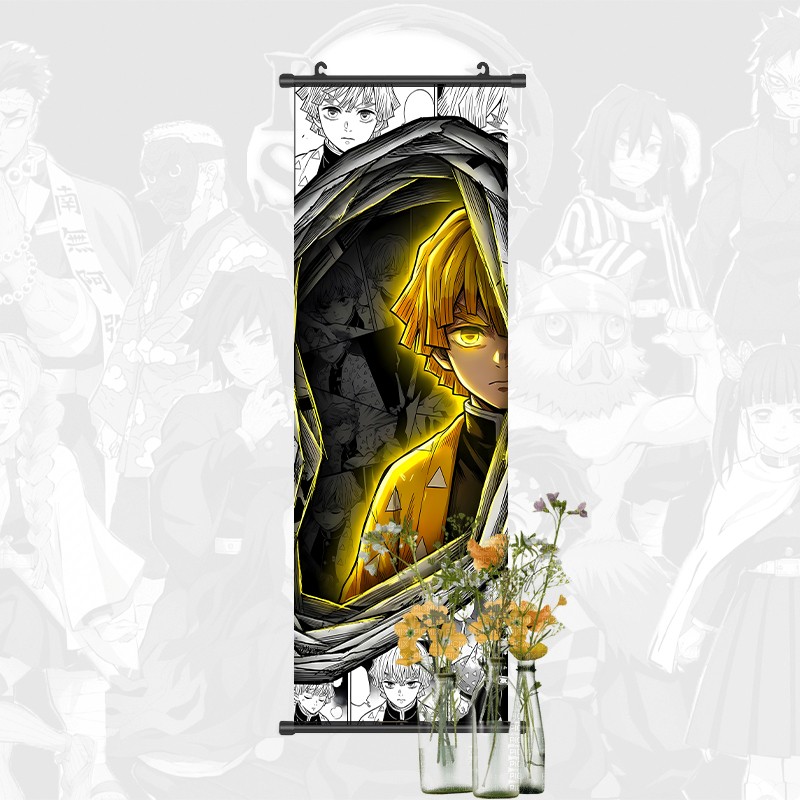 Amine Canvas Scroll Wall Hangi - Home Decor Painting ulasan dan harga