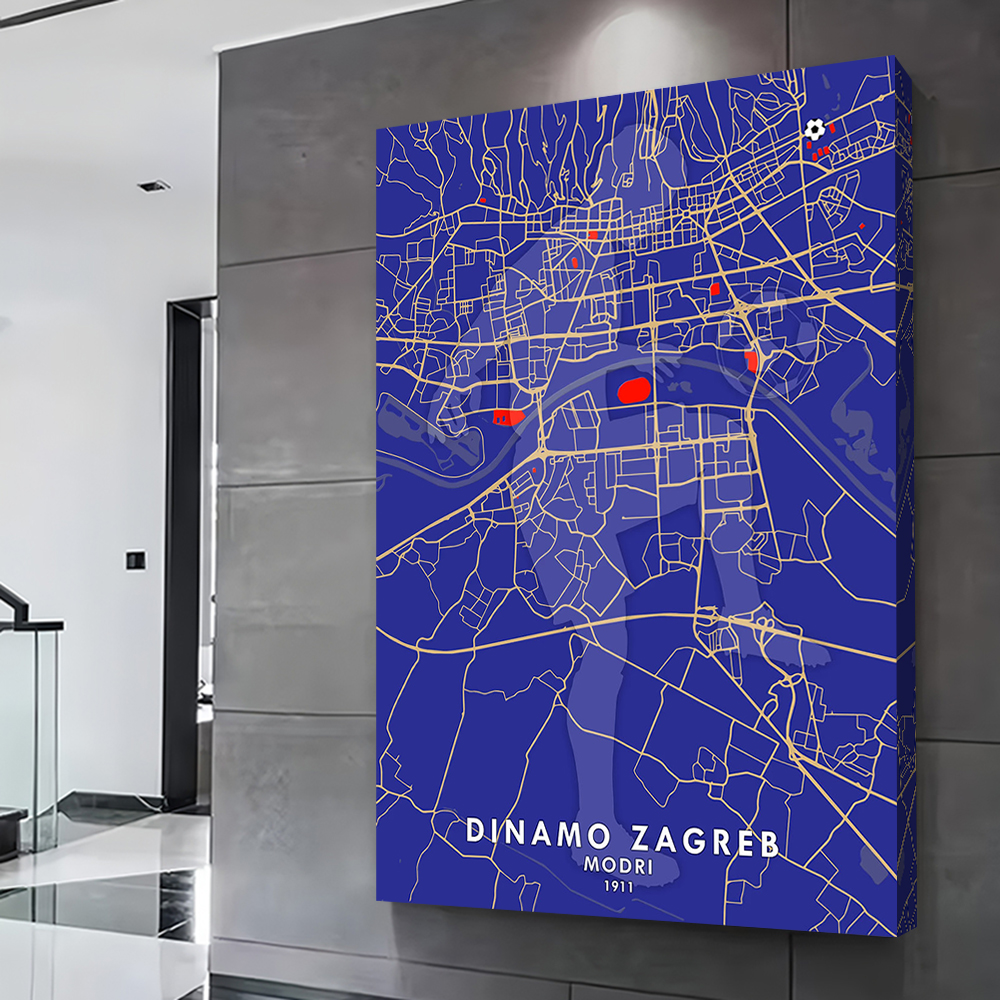 Dinamo Zagreb Poster Customiza - Home Decor Zagreb ulasan dan harga