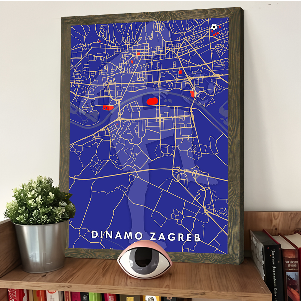 Dinamo Zagreb Poster Customiza - Home Decor Zagreb ulasan dan harga