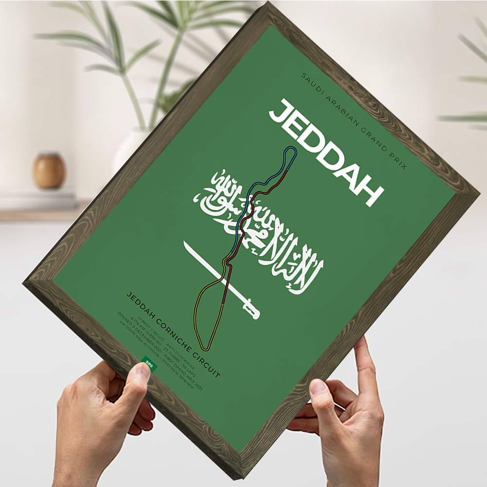 Jeddah F Racing Circuit Printi - Home Decor Jeddah ulasan dan harga