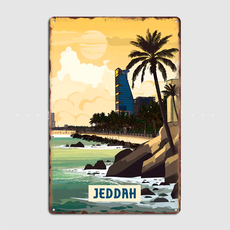 Jeddah Scenery City Travel Pos - Home Decor Jeddah ulasan dan harga