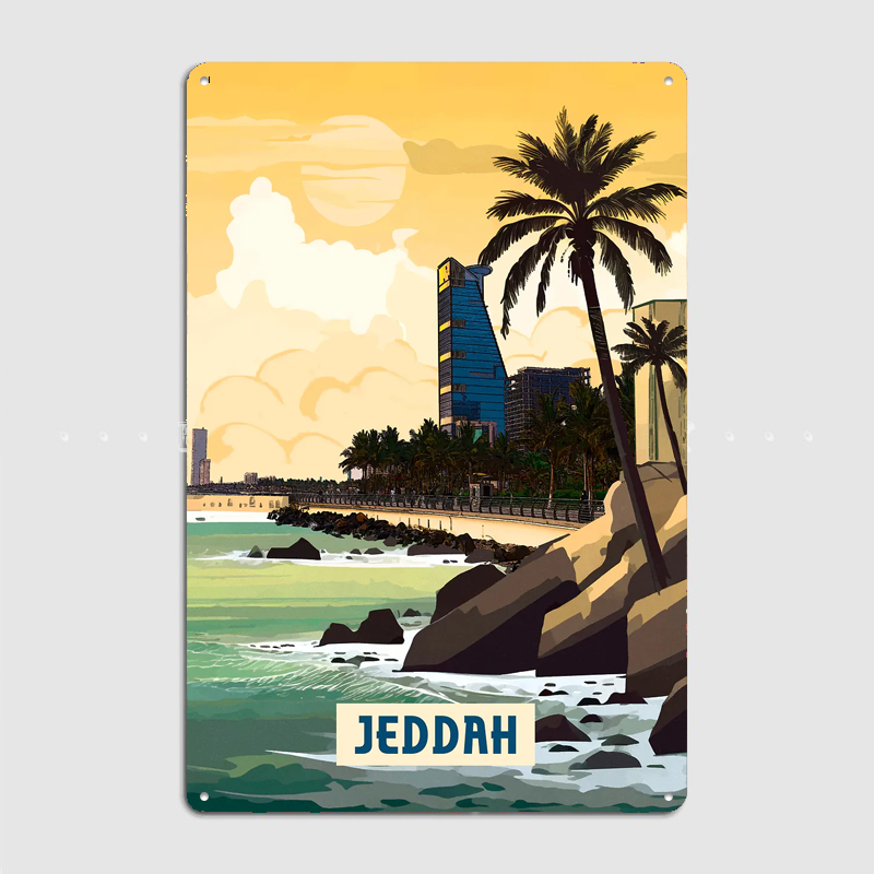 Jeddah Scenery City Travel Pos - Home Decor Jeddah ulasan dan harga