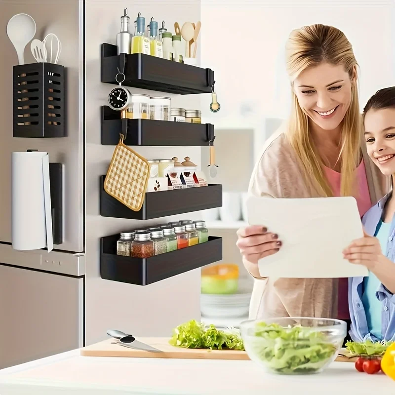 Magnetic Fridge Spice Rack Org - Woven Wall Basket ulasan dan harga
