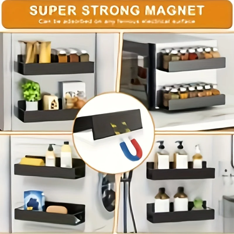 Magnetic Fridge Spice Rack Org - Woven Wall Basket ulasan dan harga