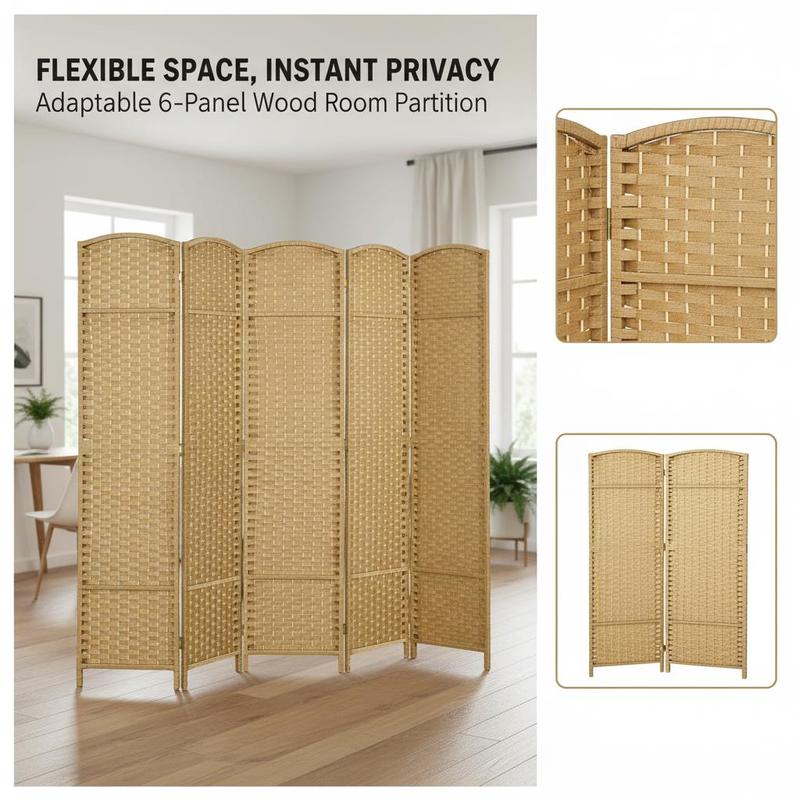 Folding Room Divider Screen 6  - Room Divider Screen ulasan dan harga