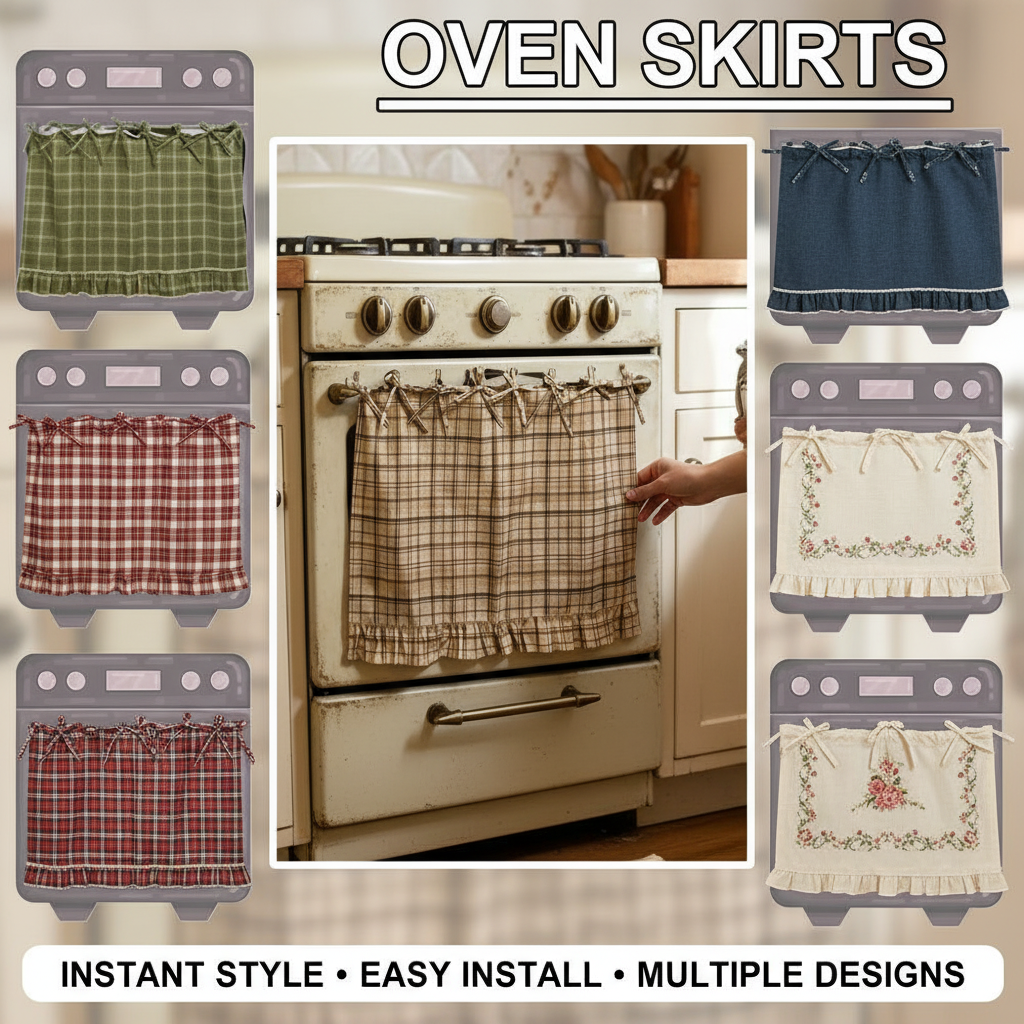 Oven Skirt Artisanal Farmhouse - Home Decor Curtain ulasan dan harga