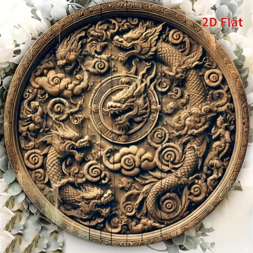 1pc Bali Dragon Metal Wall Art - Home Decor Bali ulasan dan harga