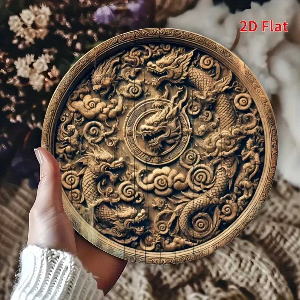 1pc Bali Dragon Metal Wall Art - Home Decor Bali ulasan dan harga