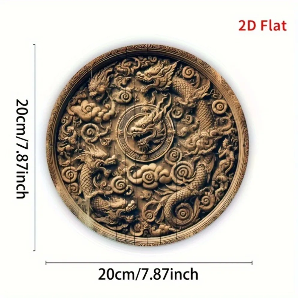 1pc Bali Dragon Metal Wall Art - Home Decor Bali ulasan dan harga