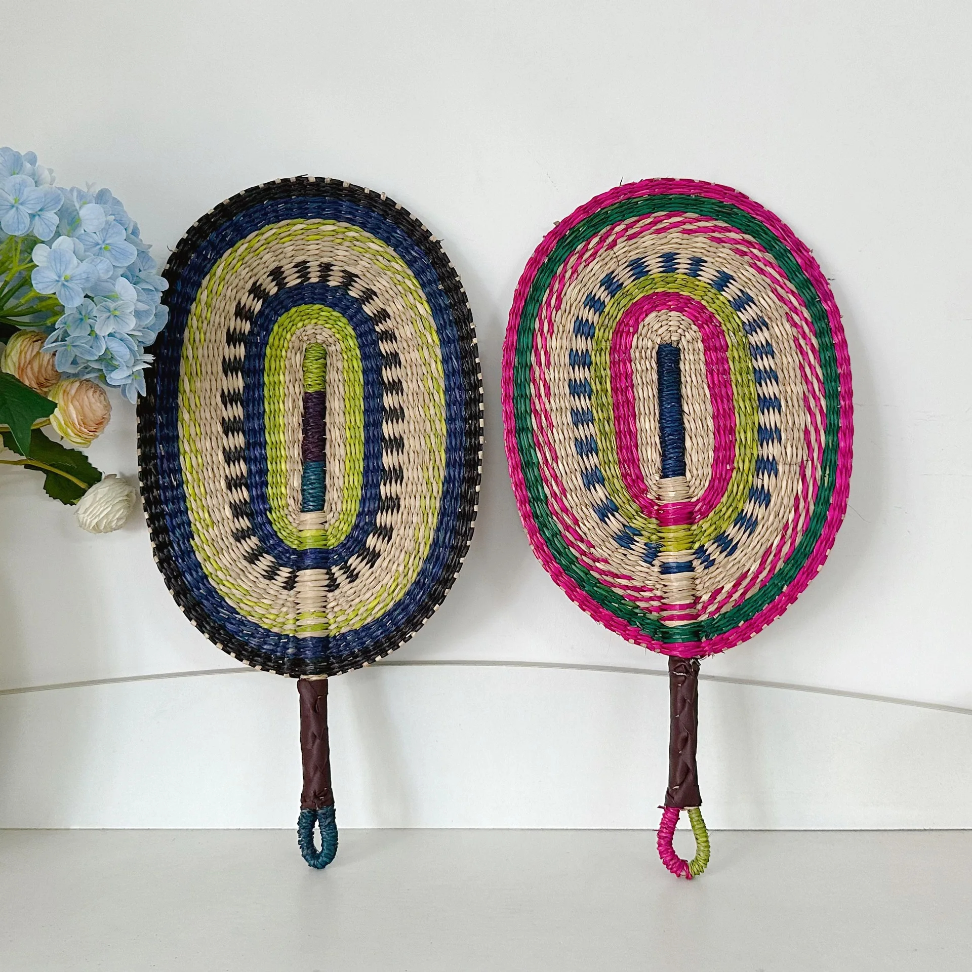Handwoven Fan Woven Straw Fan  - Home Decor Bali ulasan dan harga