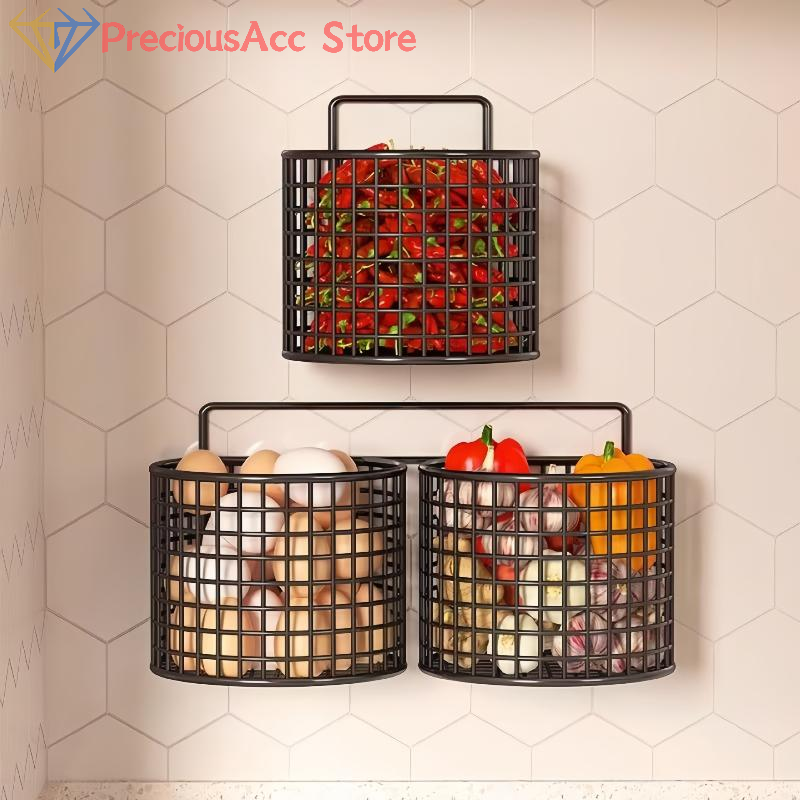 1/2/3 Grid Wall Mounted Kitche - Woven Wall Basket ulasan dan harga