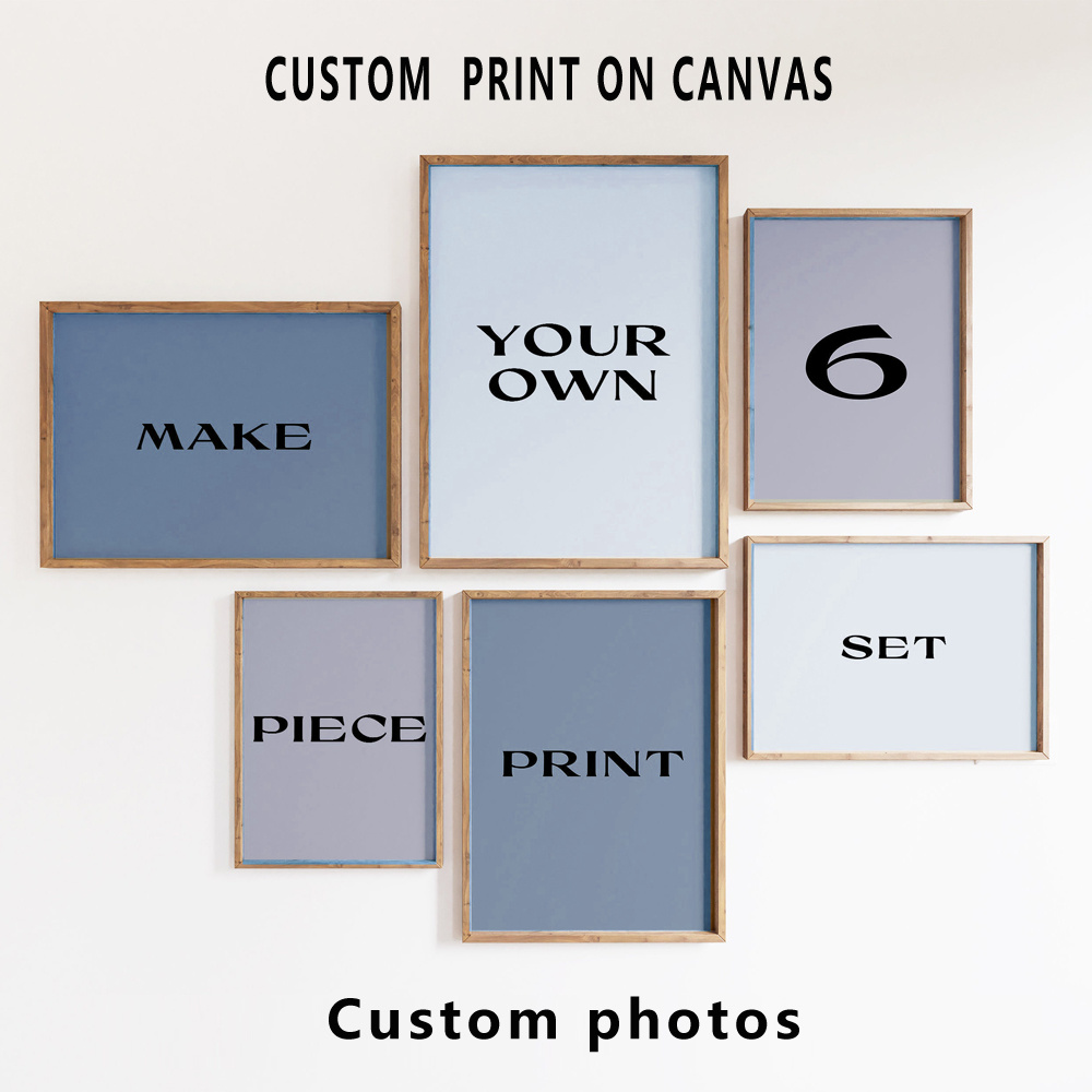 6pcs/set Custom Canvas Prints  - Home Decor Painting ulasan dan harga