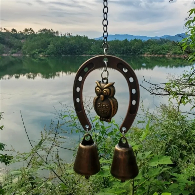 Lucky Horseshoe Wind Chime Wit - Boho Wind Chimes ulasan dan harga