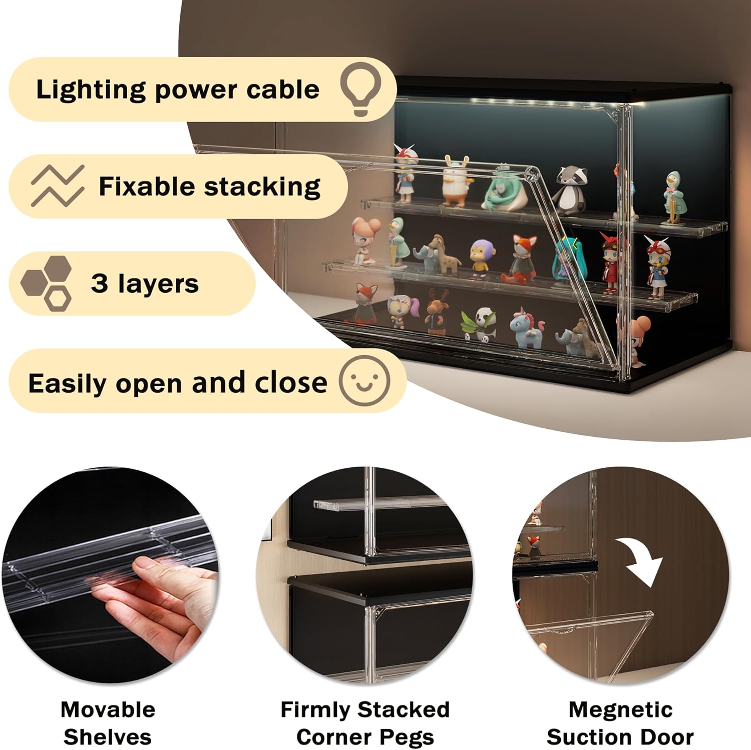 3-Tier Stackable LED Display C - H&M Home Decor ulasan dan harga